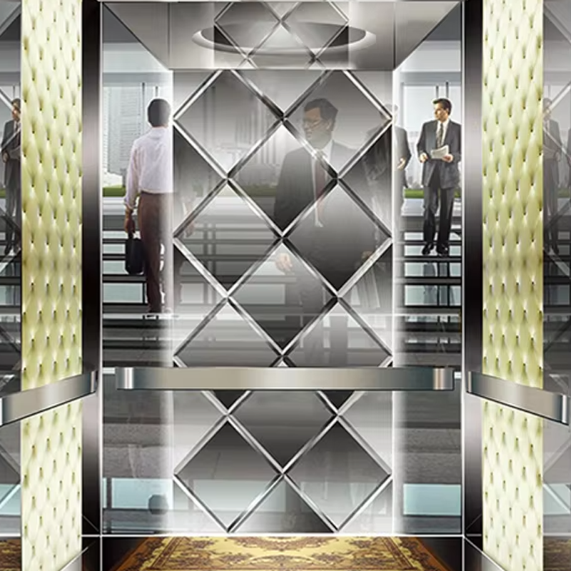 Elevadores VTEP106 Ascensor de pasajeros moderno con funciones de ahorro de energía