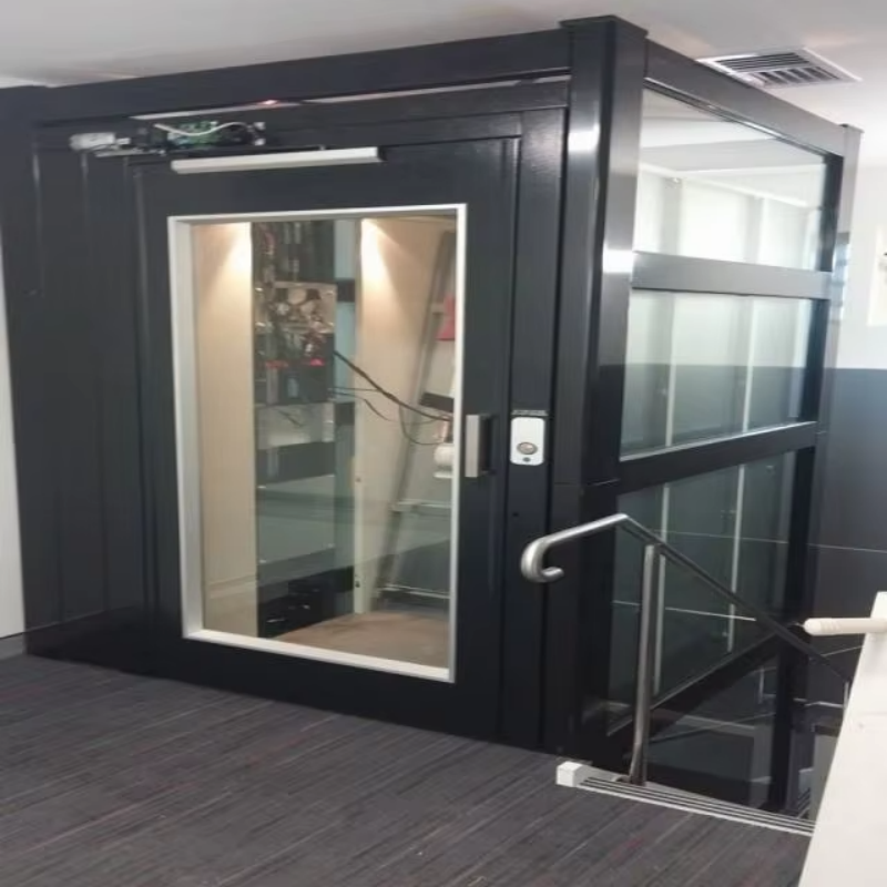 VTEV109 Ascensores Elevadores Elegante ascensor de villa de cristal para casa dúplex privada