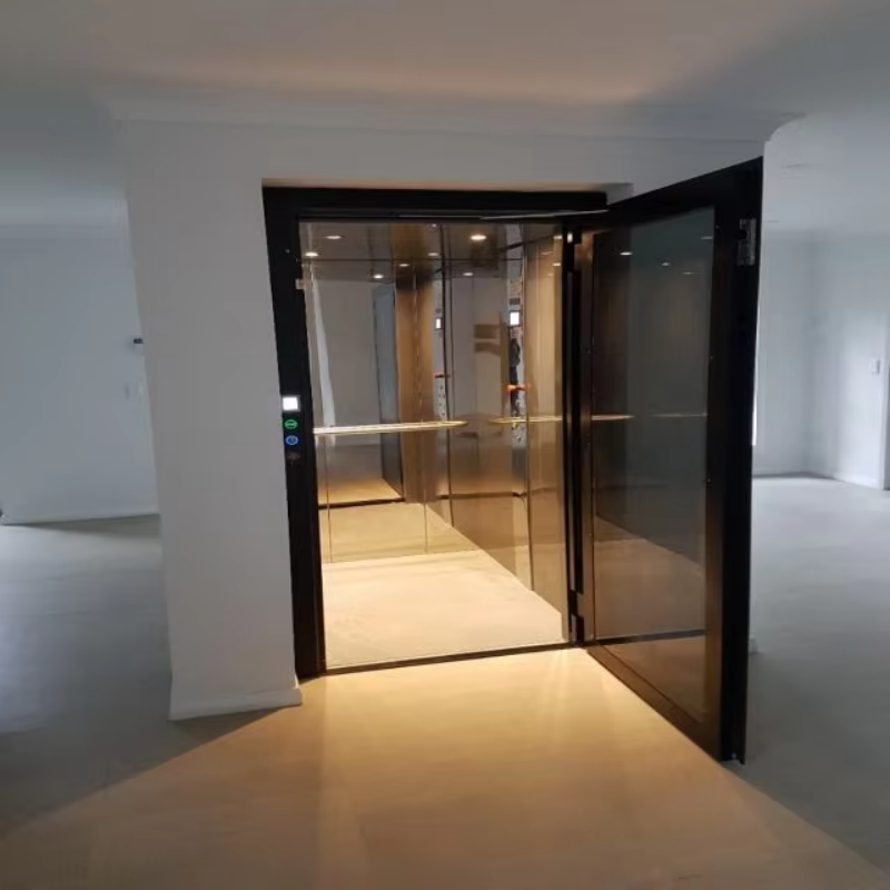 VTEV109 Ascensores Elevadores Elegante ascensor de villa de cristal para casa dúplex privada