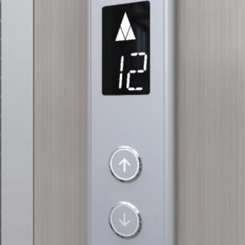 Pulsador cuadrado con luz LED para piezas de ascensor VTSP332