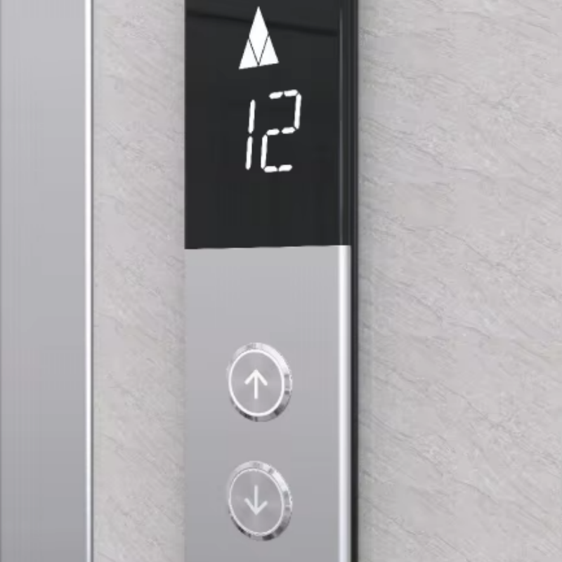 Pulsador cuadrado con luz LED para piezas de ascensor VTSP332