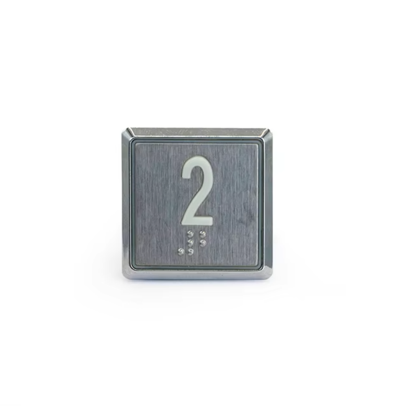 VTSP353 Piezas de botón pulsador de ascensor de acero inoxidable moderno NV al mejor precio para edificios de oficinas con 1 año de garantía