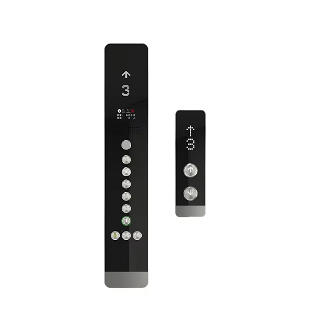 Pantalla táctil de pared para ascensor VTSP336 con botón de ascensor Diseño moderno de acero inoxidable y vidrio Cop and Lop