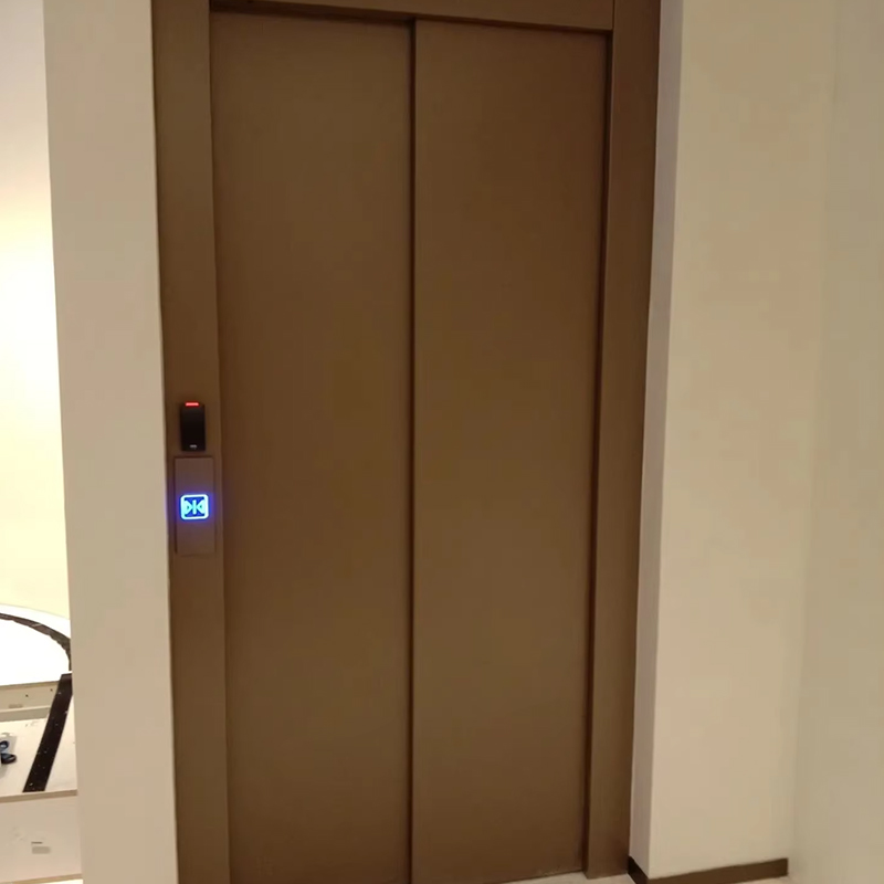 VTEP121 Modelo NV de gran venta para 6-8 personas, 630 kg, elevador de pasajeros moderno con aire acondicionado y sin engranajes, con piso de PVC de acero inoxidable