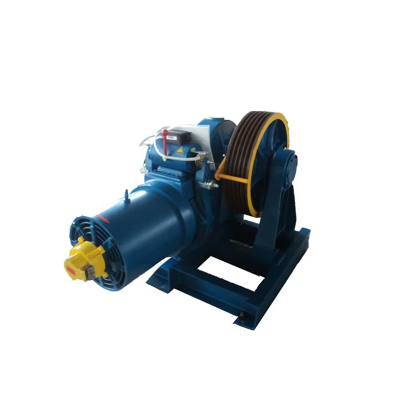 Motor de ascensor con sistema de tracción automático usado de bajo ruido VTSP223, motor de elevación Vvvf a la venta