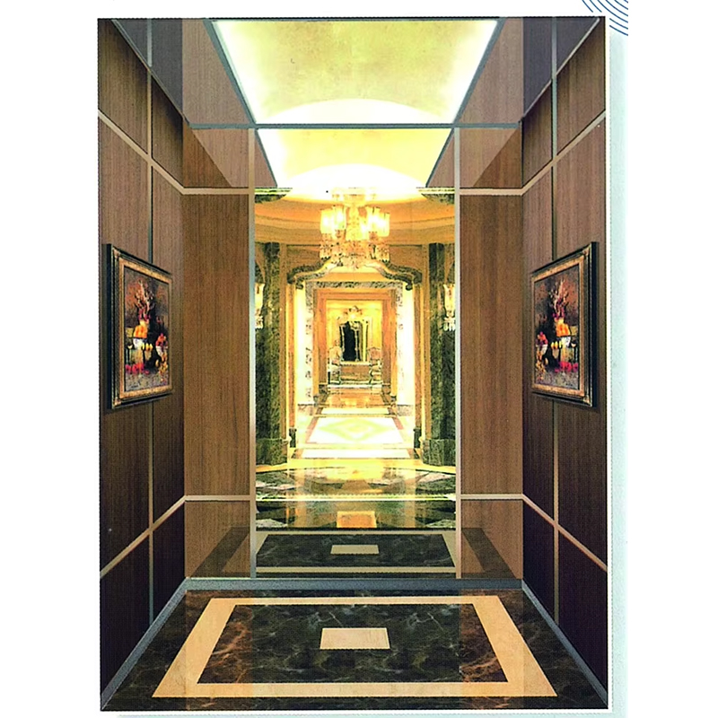 Piezas de ascensor VTSP132 Diseño moderno Cabina de ascensor de acero inoxidable Tamaño personalizado para proyectos residenciales y comerciales