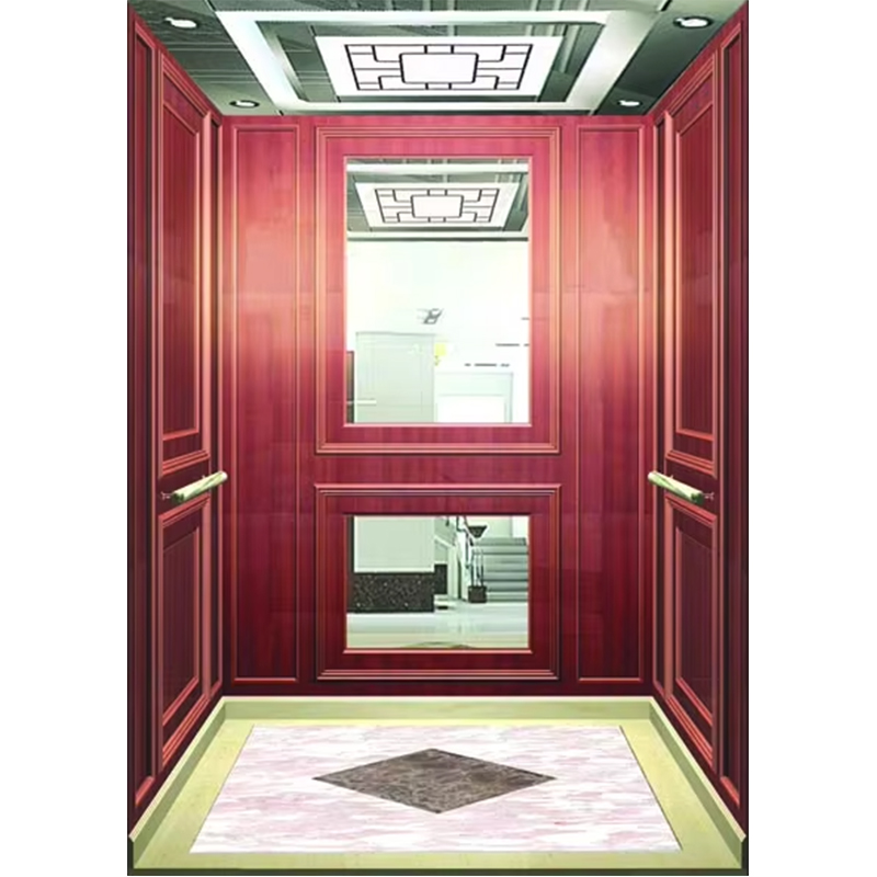 VTSP133 Cabina elevadora de hotel de lujo con diseño contemporáneo de acero inoxidable de primera calidad, color personalizado, garantía de 1 año