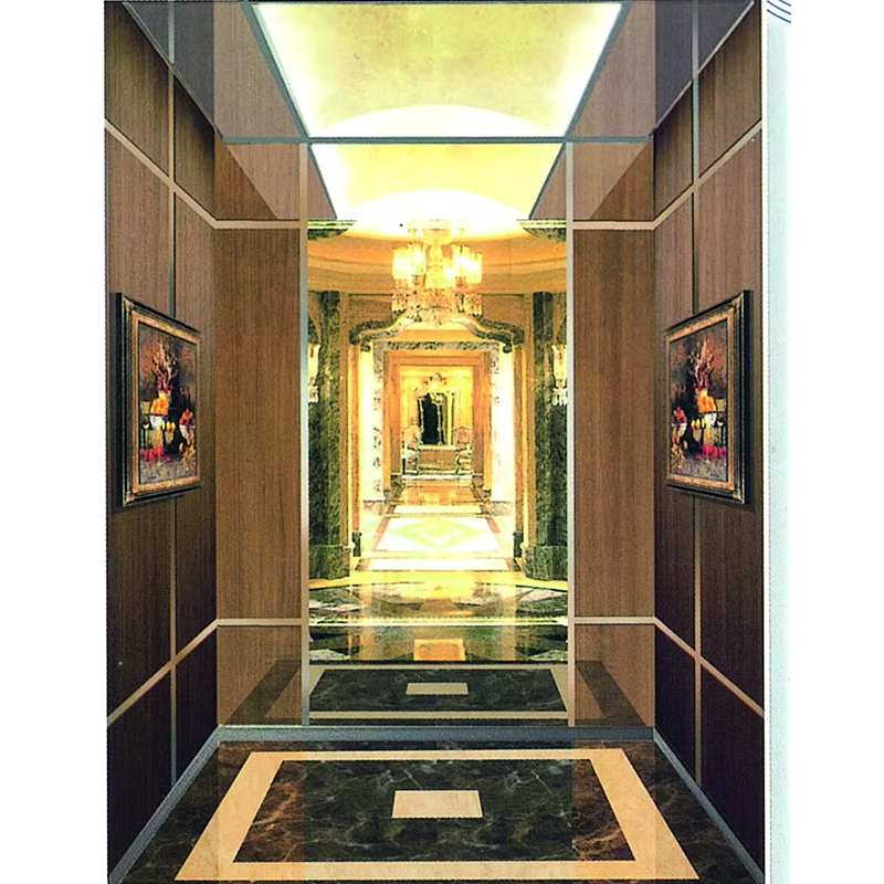 Piezas y accesorios para ascensores VTSP135 Cabina elevadora de pasajeros comercial con paneles de pared antirayaduras