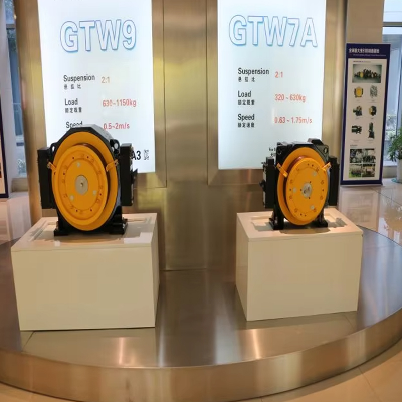 Máquina de tracción sin engranajes VTSP248 Motor de elevación Mona Motor de ascensor de 320-1000 KGS