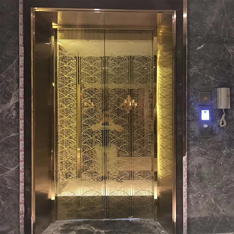 Piezas y accesorios para ascensores VTSP136 Cabina elevadora de pasajeros con iluminación LED y decoración de primera calidad