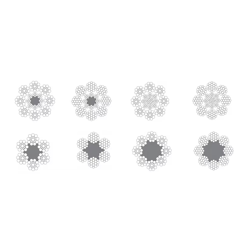 Componentes del ascensor VTSP267 Cable de acero de 8-22 mm para ascensor de pasajeros