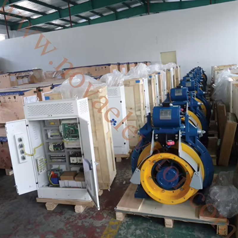 Máquina de tracción sin engranajes moderna Montanari VTSP253 MCG200 para uso en apartamentos Piezas de ascensor Motor de elevación Motor de 800-1350 KGS