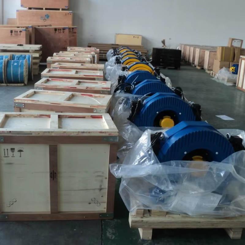 Máquina de tracción sin engranajes Montanari VTSP234 Motor de elevación MCG350 Motor de motor de 2000-2500 KGS