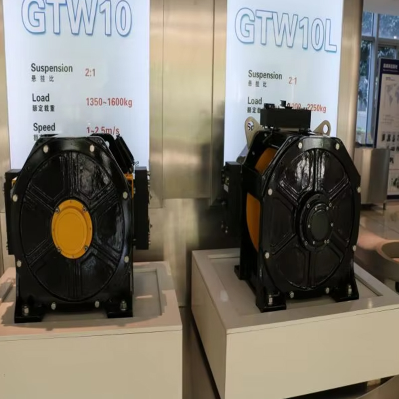 VTSP239 Piezas de ascensores pequeños Motor de máquina de tracción sin engranajes y sin espacio