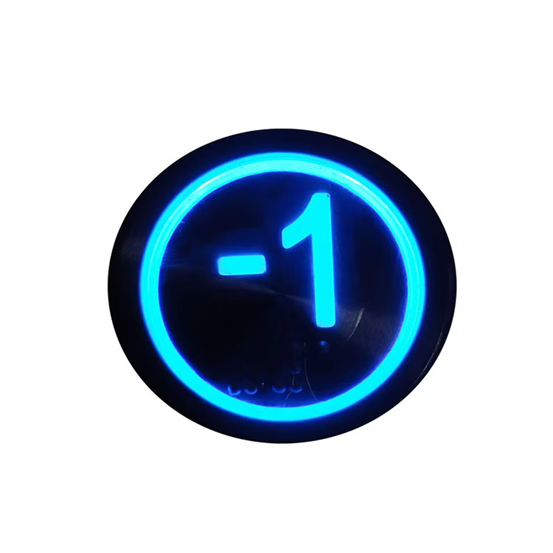 Botón pulsador de ascensor redondo de acero inoxidable de diseño moderno de la marca VTSP360 con_sin Braille Piezas de ascensor con garantía de 1 año