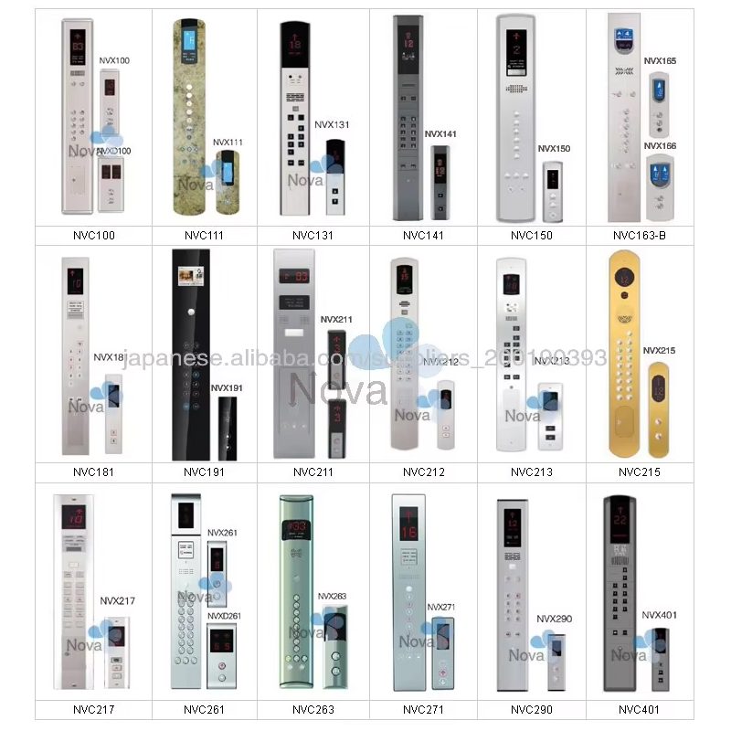 VTSP346 Pantalla de imágenes contemporánea de acero inoxidable de alto rendimiento Lop_Cop para ascensor turístico de hotel de Nova NV