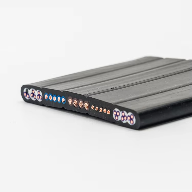 Cable de viaje para ascensor con conductor de cobre flexible plano y aislado en PVC VTSP368