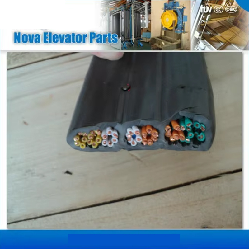 Cable de viaje para ascensor con conductor de cobre flexible plano y aislado en PVC VTSP368